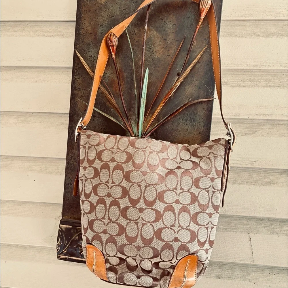 Coach Signature Shoulder Bag - Picture 2 of 13
